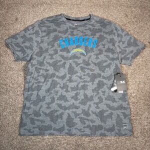 MSX by Michael Strahan‎ Chargers NFL T-Shirt Camo Gray Mens 2XL